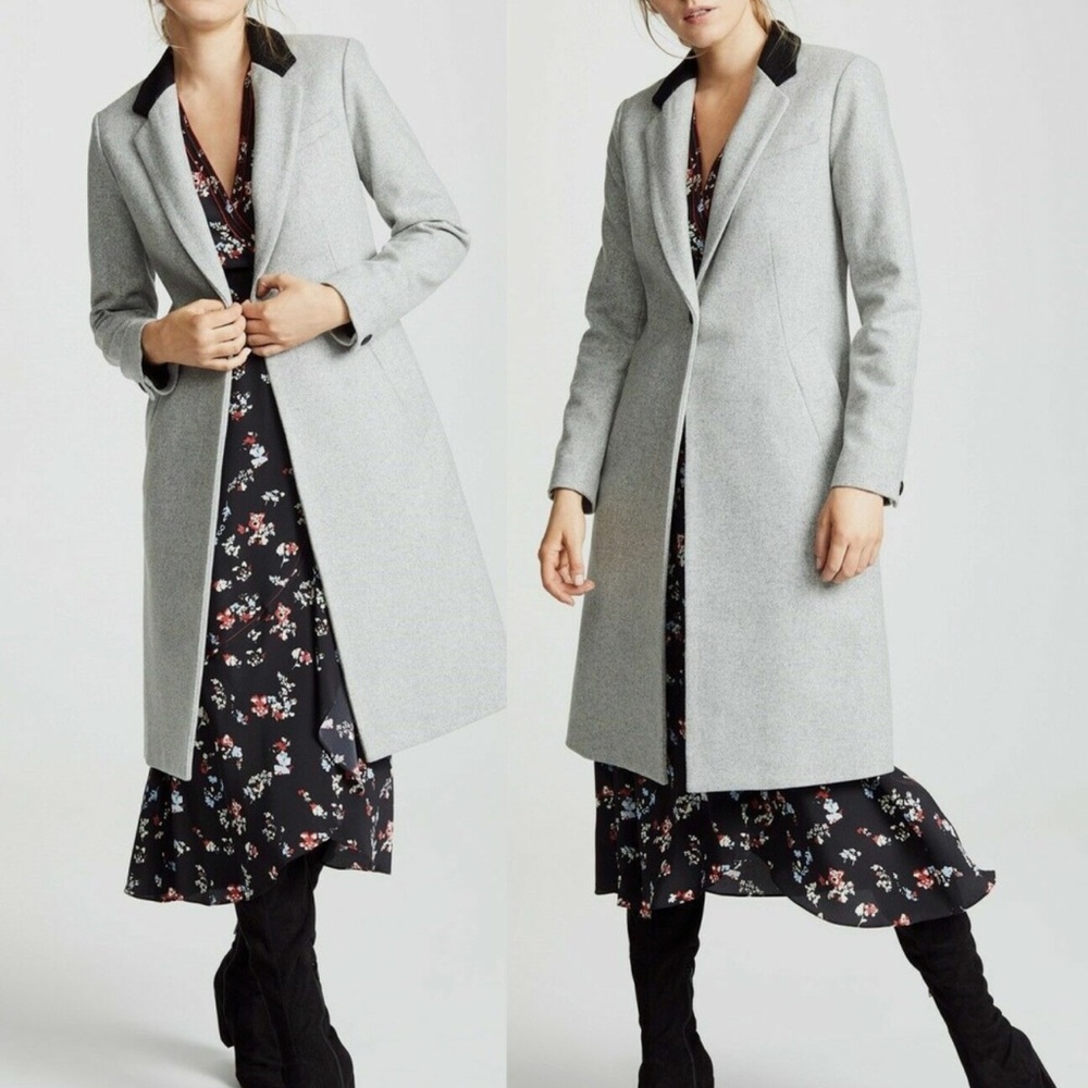 Rag & Bone Daine Stretch Wool Military Coat